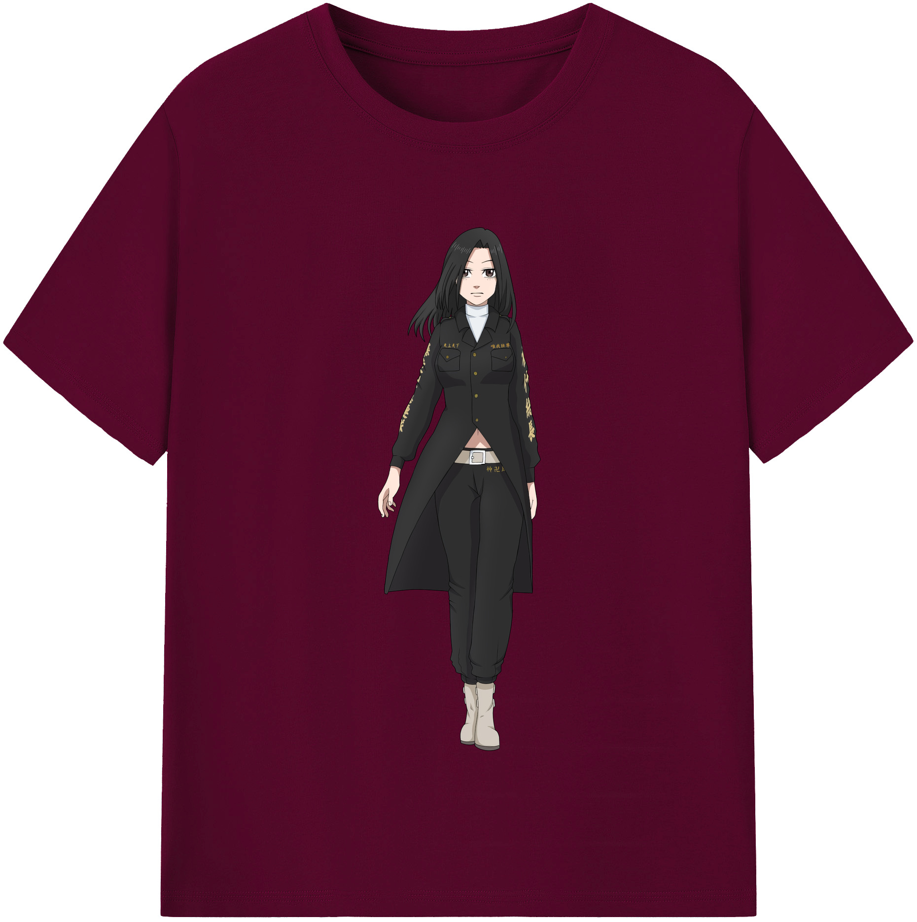 （画像用） 東京リベンジャーズ Tokyo Revengers レディースカジュアルプリントTシャツ（綿100％）